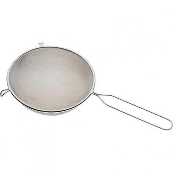 Colador con bola de acero inoxidable de 20cm.