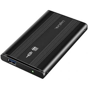 Caja Externa para Disco Duro 2.5 LogiLink UA0106, USB 3.0, SATA, Aluminio, Color Negro