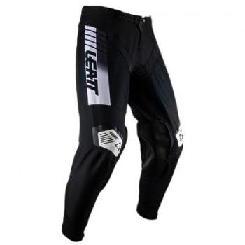 Leatt Pantalones de Cross Moto 4.5 Combustible - Pantalón de motocross, color negro y rojo, talla S, unisex adulto, características ligeras y resistentes