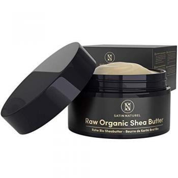 OFERTA DE LANZAMIENTO Manteca de Karite Cruda Pura Refinada ORGÁNICA 200ml – Crema Hidratante Corporal, Crema de Manos y Pies – Crema Corporal Hidratante – Cuidado Natural Vegano de Satin Naturel