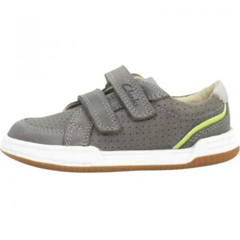 Zapatillas Deportivas de Niño Marca Clarks Modelo Fawn Solo T Color Gris