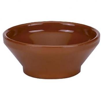 Cuenco de Cerámica para Sopa Raimundo, Barro Cocido, Marrón, 16 cm, 24 Unidades