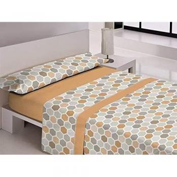 Libela 91460 Juego de sábanas, Polialgodón, Naranja, Cama 90 cm