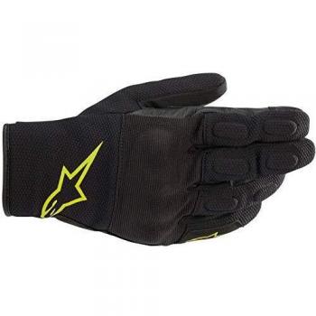 Guantes de Moto Alpinestars S MAX Drystar Guantes Negro Amarillo Fluo, Negro/Amarillo/Fluo, M