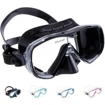 Máscara de Buceo Cressi Estrella, Silicone Premium, Unisex-Adult, Negro/Negro, One Size