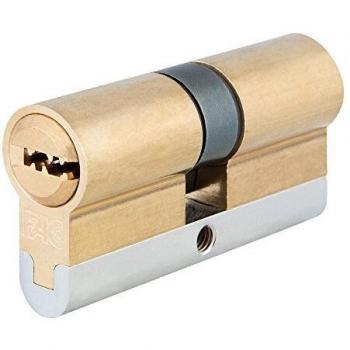 Fac 23237 Cilindro de Perfil Europeo de Alta Seguridad, Latonado, 62 mm