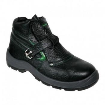 Bota de Seguridad Fragua Totale S3 T/45 - Panter, color negro, diseño para soldador, características S3 (protección contra impactos y compresión, impermeabilidad, suela antideslizante y resistencia a altas