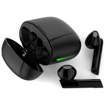 Auriculares True Wireless Stereo (TWS) Meliconi Mysound Dart Pods Bluetooth 5.3 In-ear con LED, Micrófono, Sensor Táctil, Carga USB-C y Autonomía de 5h - Negro