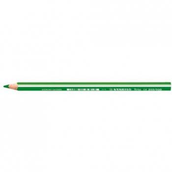 Lápiz de color triangular grueso STABILO Trio thick - Caja con 12 unidades - Color verde amarillento