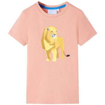 Camiseta infantil naranja claro 128