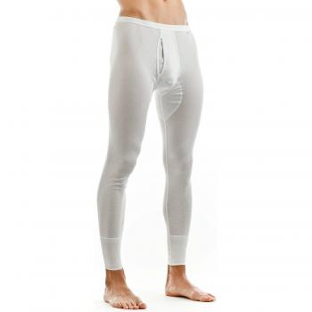 Mallas Largas Noblesse para Hombre Mey, Color Blanco, Talla M, 100% Algodón, Ajuste Regular con Terminaciones Suaves