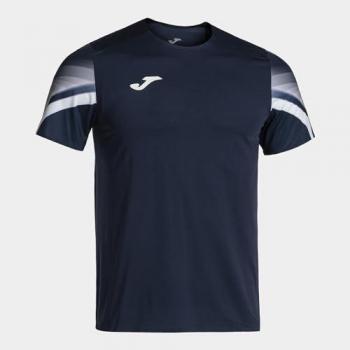 Camiseta de running Joma Elite XI manga corta hombre azul marino y blanco