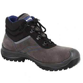 BOTA DE SEGURIDAD COFAN MOD. ARION N°46 S3, Bota de Serraje, Color Gris, Seguridad S-3, Modelo Arion, Puntera de Carbono Light