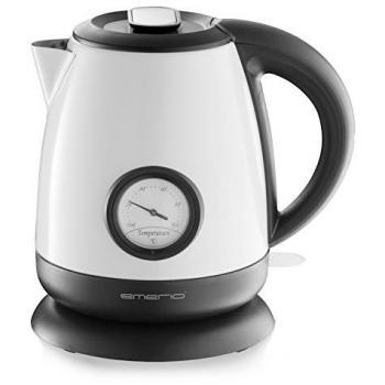 Emerio WK-109795.1 hervidor de Agua, 2000 W, 1 Liter, Negro, Color Blanco