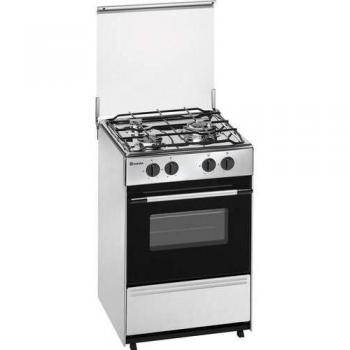 Meireles G1530 DV X Cocina de Gas Butano/Propano 3 Quemadores 52cm + Horno 55L Acero Inoxidable