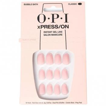 OPI xPRESS/ON Uñas Artificiales + esmalte de uñas Bubble Bath