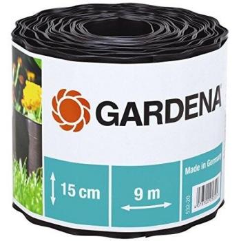 Bordura de Jardín Gardena Marrón, Altura 15cm, Longitud 9m