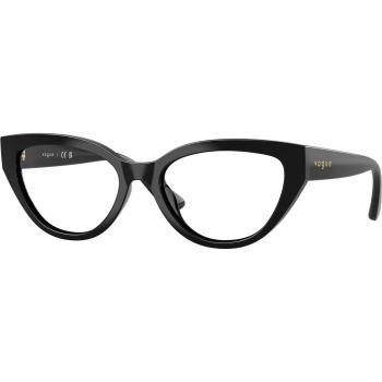 Vogue Eyewear VY2031 Kids Black Transparent Butterfly Glasses Size 48 with Blue Light Block