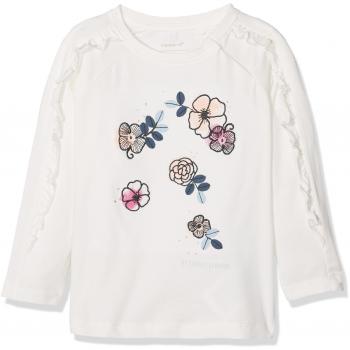 NAME IT Nbffanaya LS Top, Camisa Manga Larga para Bebés, Blanco