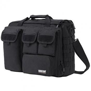 Seibertron Hombro Pro- multifuncion para Hombre Militar tactico al Aire Libre Messenger Bag Bolsos Maletin Grande Suficiente para 14.1 Laptop/Sony/Canon/Nikon/Olympus/iPad Black