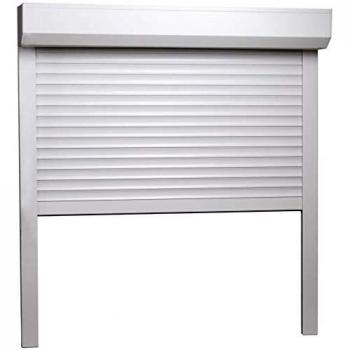 SengentoStyle Rolluik 100x100 cm aluminium wit