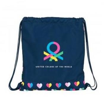 Mochila Benetton Corazones - 40x35x1 cm - 5 litros