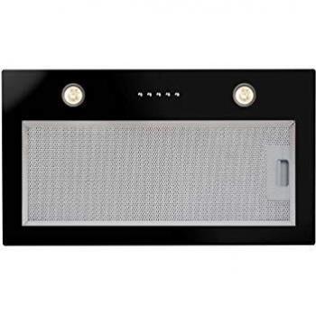 Cata | Campana Extractora de Cocina | Modelo G 50 LUX GBK | Grupo Filtrante | Ancho de 60 cm | 3 Niveles de Extracción | Acabado en Color Negro | Clase de Eficiencia Energética C