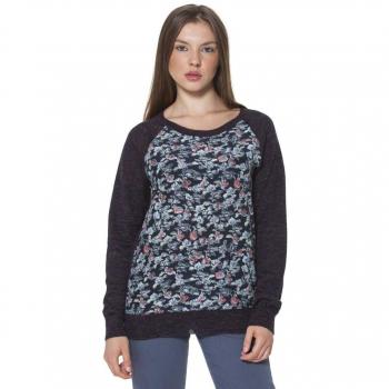 Fred Perry Women's Multicolor Silk Sweater - Size L, Round-neck Knitwear with Logo Detail