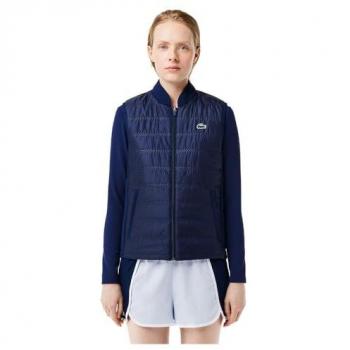 Chaleco Lacoste Sport Golf reversible azul oscuro mujer con cierre de cremallera - 38