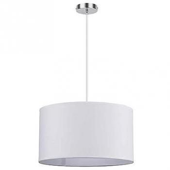 Colgante Chanza 2xe27 Cromo/Blanco 40x40 cm
