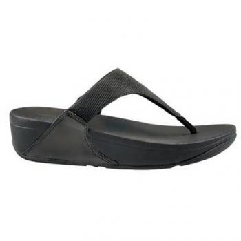 Sandalias Fitflop W Lulu Shimmerlux Negro Toe-post