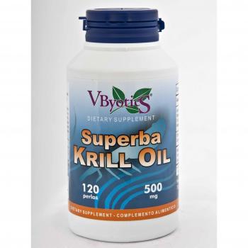 Aceite de Krill Superba Premium - 120 Cápsulas Vbyotics
