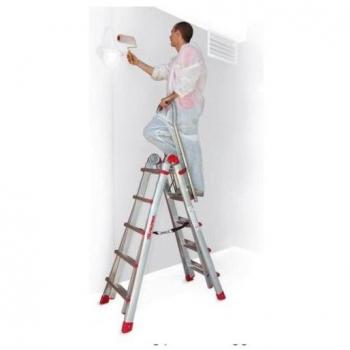 Escalera Telescópica 8+8 con Estabilizador Farane