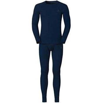 Odlo Set Active Warm St-Diving Navyannullato Italy Fw19, Ropa Interior para Hombre, Hombre, 190652-20377, Diving navyannullato Italy fw19, S