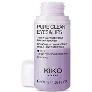 KIKO Milano Pure Clean Eyes & Lips Mini Desmaquillante bifásico para ojos y labios, en formato mini
