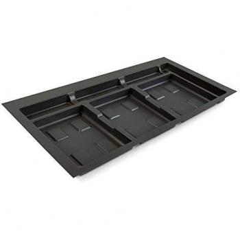 Emuca Basura para cajón, Recortable para Cubos de Reciclaje, Base módulo 90cm