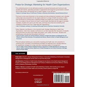 Strategic Marketing For Health Care Organizations Building A CustomerDriven Health System