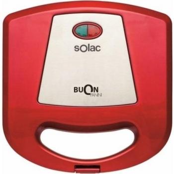 Sandwichera Grill Solac SD5056 Buon Panini, 750W, Color Rojo