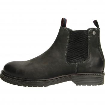 Jack & Jones Men's Black Leather Chelsea Boots, Size 11 US (10 UK)