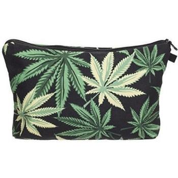 CBKTTRADE - Bolsa de aseo  Negro Weed Black