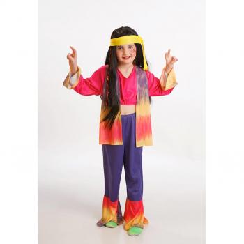 Disfraz de Hippy Multicolor para niña