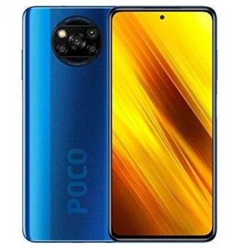 Xiaomi Poco X3 NFC, Pantalla 6.67 FHD+, DotDisplay, 6GB RAM + 128GB Almacenamiento, Cámara Cuádruple de 64MP, Procesador Snapdragon 732G, Batería de 5160mAh con Carga Rápida de 33W, MIUI 12 para Poco - Azul Cobalto