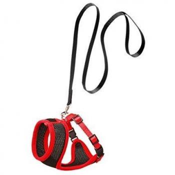 Arnés para gato rojo y negro de Karlie Flamingo