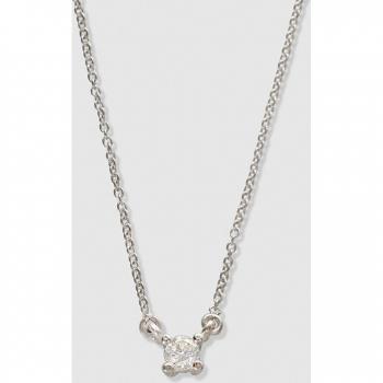 Colgante exclusivo de oro blanco con deslumbrante diamante - El Corte Inglés