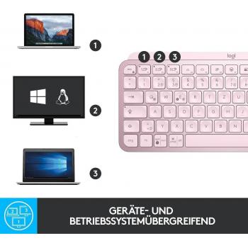 Logitech MX Keys Mini Wireless Illuminated Keyboard (Rose)