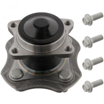 Juego de cojinete de rueda FEBI BILSTEIN 31182 con buje y tornillos de fijación, paquete de uno