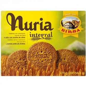 Birba Nuria Galletas Integrales, Ricas en Fibra, 470g