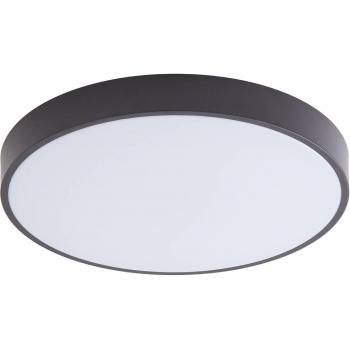Lindby Smart LED lámpara de techo Innes negro 48cm RGB CCT Tuya, moderno, hecho de plástico, adecuado para salón y comedor