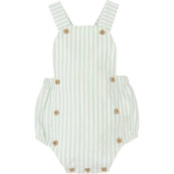 Peto de bebé niño a rayas con botones a contraste