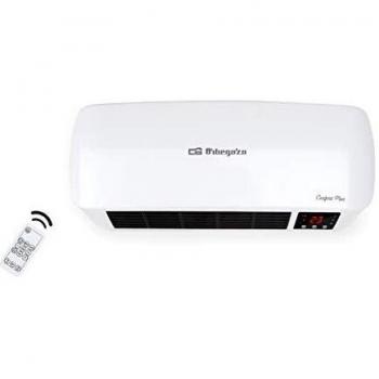 Orbegozo SP 6000 – Calefactor de baño Split programable con mando a distancia, 2000 W, 2 niveles de potencia y modo ventilador, Color Blanco